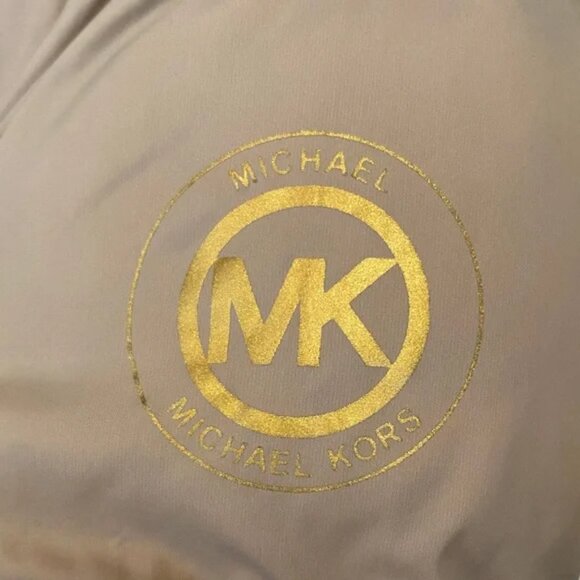 Michael Kors beige packable quilted puffer jacket size M - Picture 10 of 12